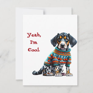 American Leopard Hound Sweet Carte de Noël