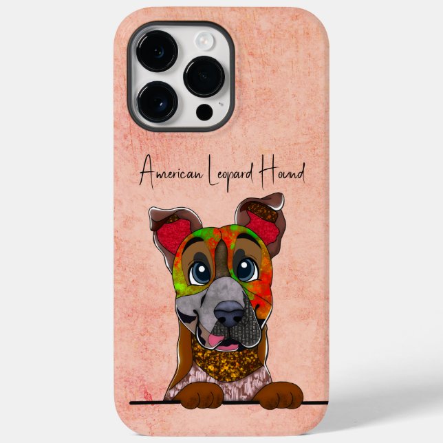 American Leopard Hound Ugly Face Case-Mate iPhone 14 Pro Max Hülle (Rückseite)