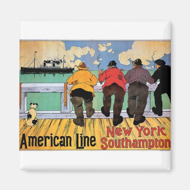 American Line Poster Magnet (Vorne)