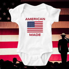 American Made Baby Bodysuit - stolz Geboren im Strampler