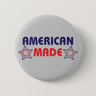 American Made Gray Button
