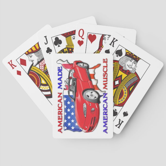 American Made Muscle Car Playing Cards Spielkarten (Rückseite)