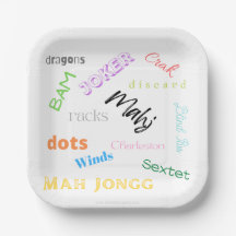 American Mah Jongg Papierplatte