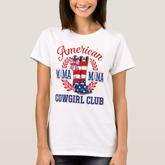 American Mama Cowgirl Club T-Shirt (Vorderseite)