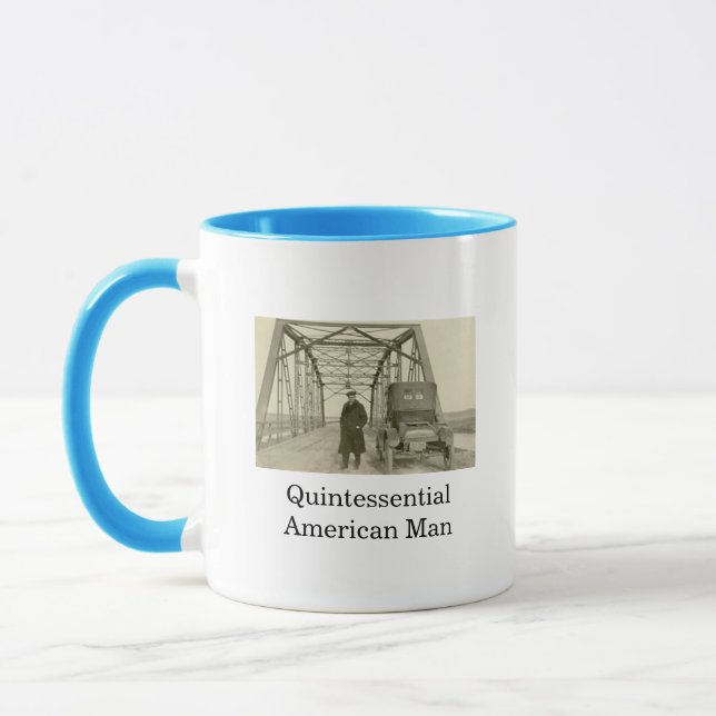 American Man Real Foto Kaffee Tasse (Links)