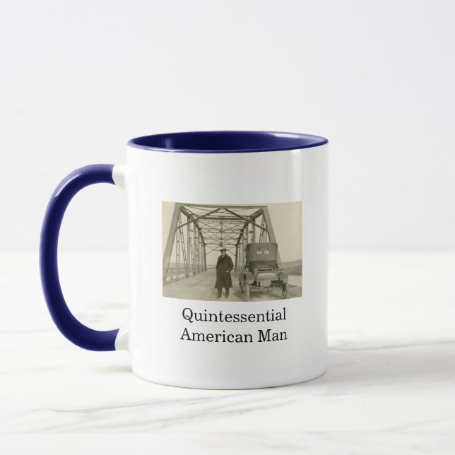 American Man Real Photo Café Mug (Gauche)