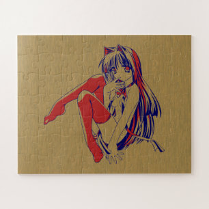 American Manga Neko Catgirl Kawaii Anime