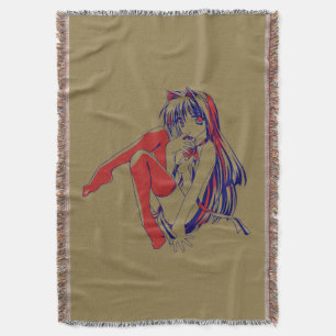 American Manga Neko Catgirl Kawaii Anime Decke
