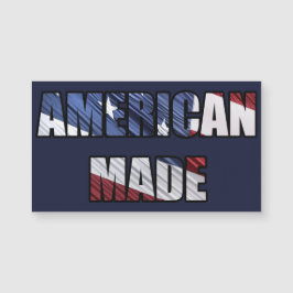 American Mathe Patriotic Red White and Blue US Fla Magnetkarte