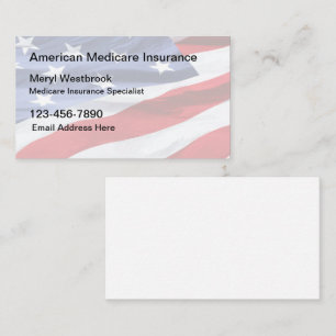 American Medicare Insurance Specialist Visitenkarte