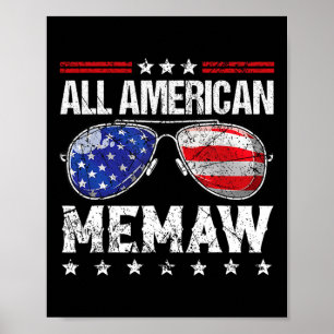 American Memaw 4. Juli Familie Matching Sungles Poster