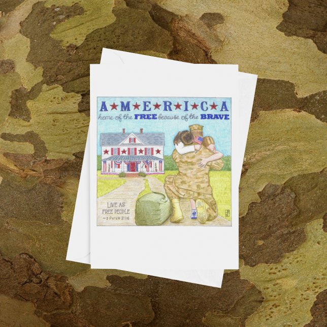 American Memorial Day Card Karte (Von Creator hochgeladen)