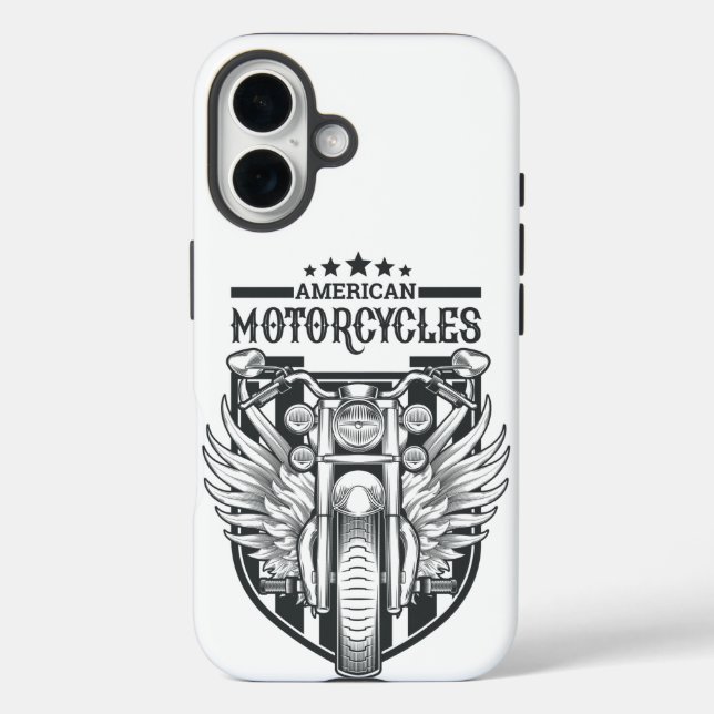 "American Motocycle" - Telefonfälle iPhone 16 Hülle (Rückseite)