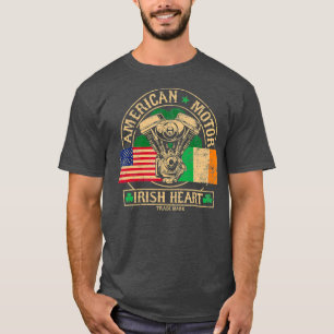 American Motor Irish Heart T-Shirt für Iren