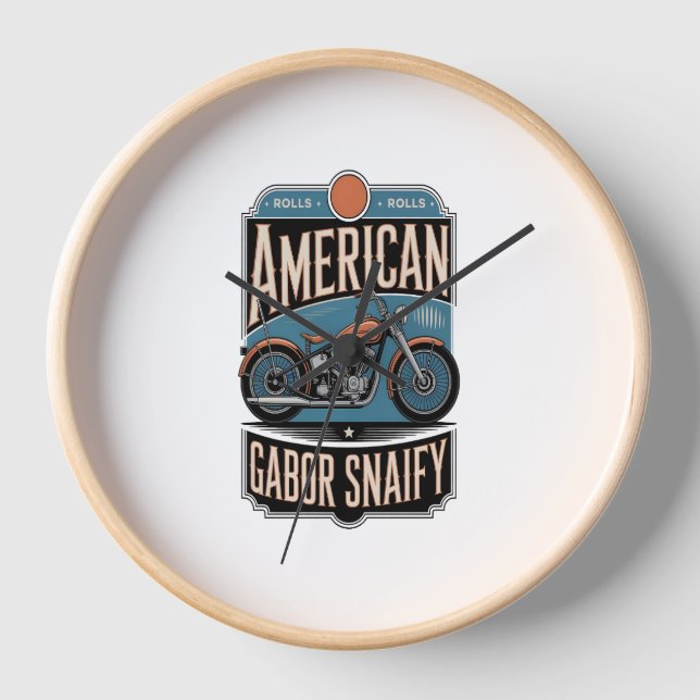 American Motorrad Vintag Uhr (Vorderseite)