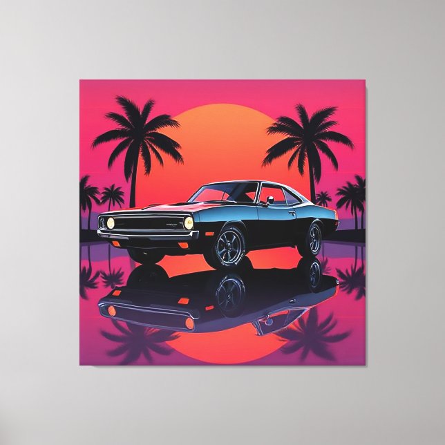 American Muscle Car Leinwand (Vorderseite)
