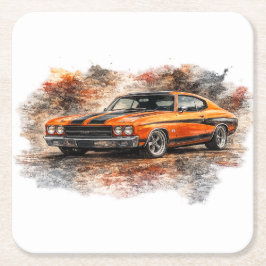 American Muscle Cars Papier Untersetzer