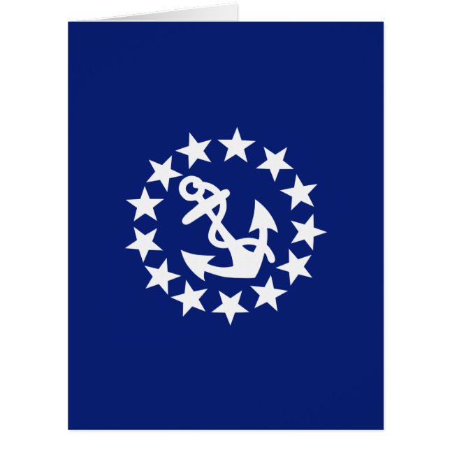 American Nautical Yacht Flag Navy Blue Decor (Vorderseite)