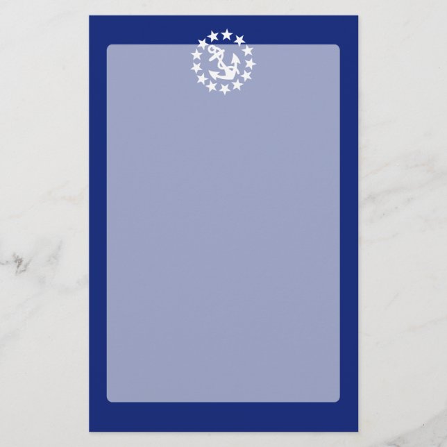 American Nautical Yacht Flag Navy Blue Decor Briefpapier (Vorderseite)