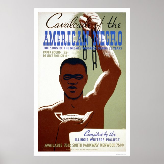 American Negro Story 1940 WPA Poster (Vorne)