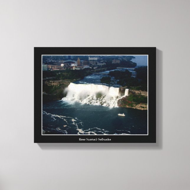 American Niagara Falls Aerial View Leinwanddruck (Vorderseite)