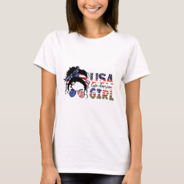 American Niedlich Girl USA , 4. Juli T-Shirt