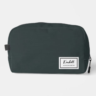 American Nostalgia Classic Simple Minimal Green Waschbeutel