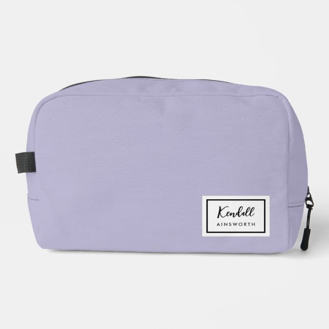American Nostalgia Classic Simple Minimal Lilac Waschbeutel (Vorderseite)