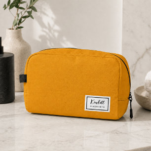 American Nostalgia Classic Simple Minimal Mustard Waschbeutel