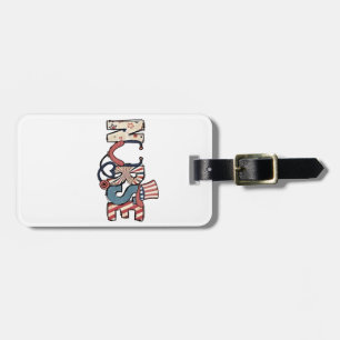 American Nurse 4. Juli Patriotic USA Flag Nurs Gepäckanhänger