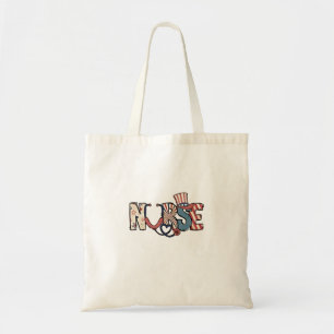 American Nurse 4. Juli Patriotic USA Flag Nurs Tragetasche