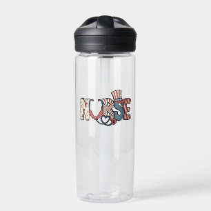 American Nurse 4. Juli Patriotic USA Flag Nurs Trinkflasche