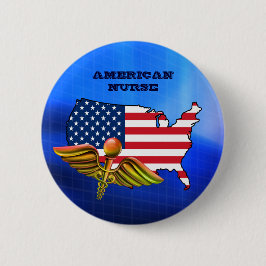 American Nurse. Patriotisch Button