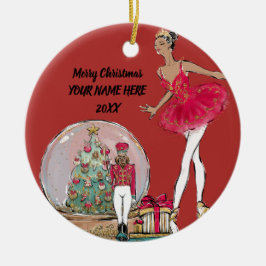 American Nutcracker Ballet Dancer Keramik Ornament