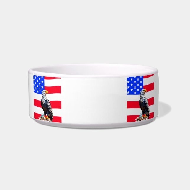 American Origami Eagle Dog Bowl Napf (Vorderseite)