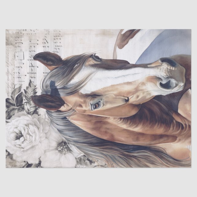 American Paint Horse Decoupage Seidenpapier (Vorderseite)