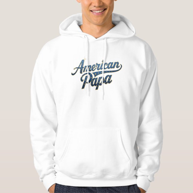  American Papa – Patriotic Dad Shirt for 4th july (Vorderseite)