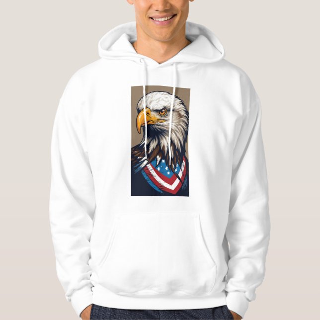 American Patriot Bald Eagle T - Shirt Design (Vorderseite)