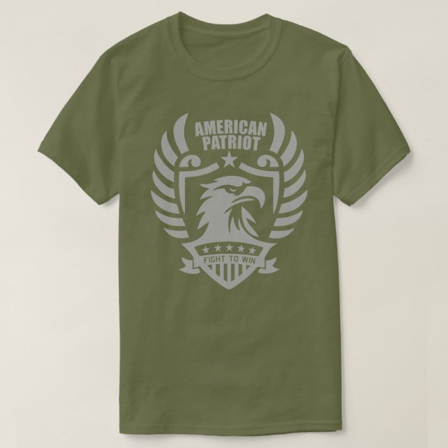 American Patriot Basic Tee (Fatigue Green) (Design vorne)
