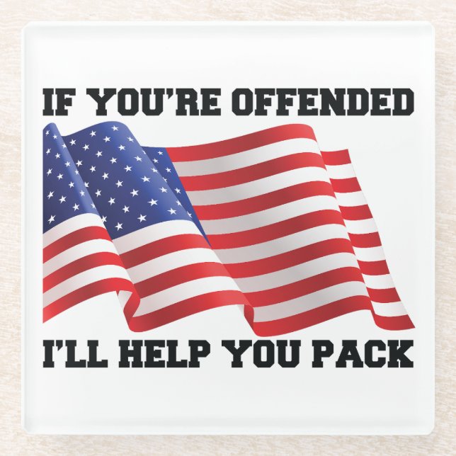 American patriot glasuntersetzer (Vorderseite)