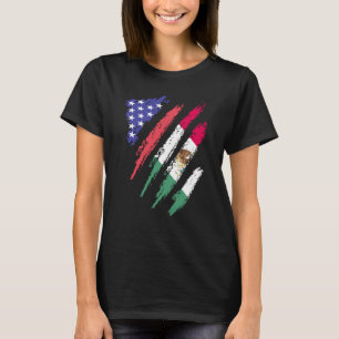 American Patriot Grown Heart Flag Streifen T-Shirt