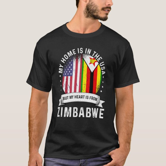 American Patriot Grown Proud Zuhause USA F T-Shirt (Vorderseite)