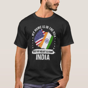 American Patriot India Flag Amerikanische Ureinwoh T-Shirt