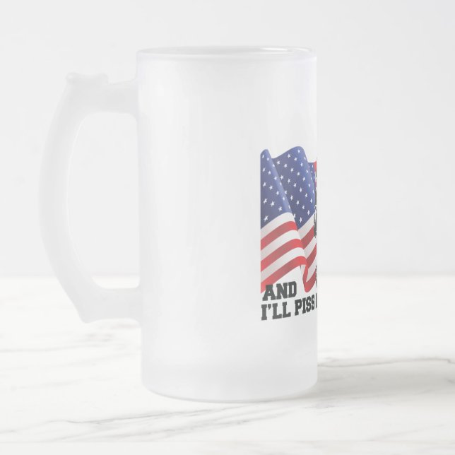American Patriot Mattglas Bierglas (Links)