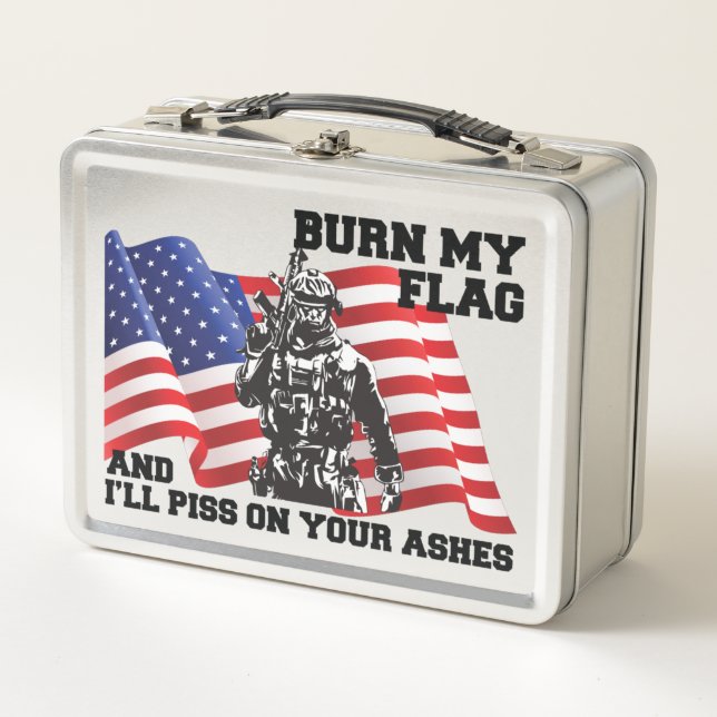 American Patriot Metall Brotdose (Vorderseite)