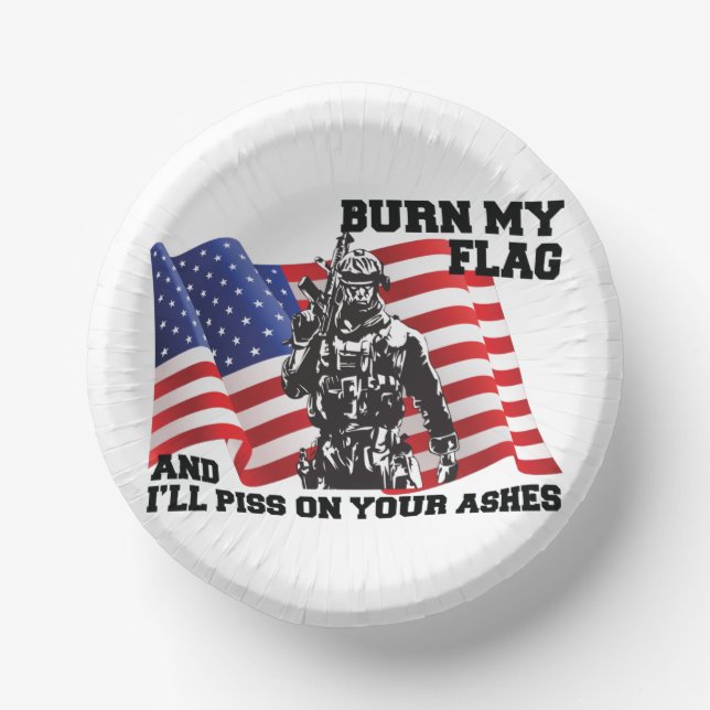 American Patriot Pappteller (Vorderseite)