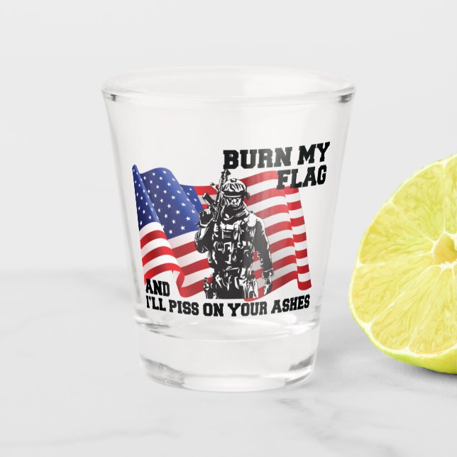 American Patriot Schnapsglas (Vorderseite)