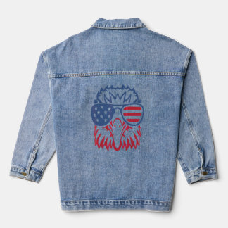 American Patriotic Eagle 4. Juli Coole US-Flagge E Jeansjacke