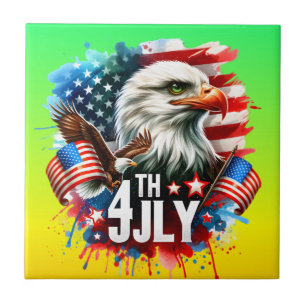 American Patriotic Eagle Sublimation-61905 Fliese