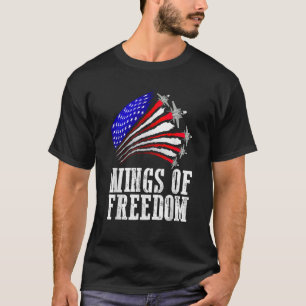 American Patriotic Fighter Jets USA Flag Wave 4t T-Shirt